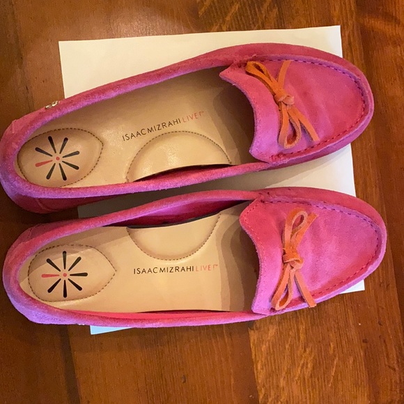 Isaac Mizrahi Shoes - Isaac Mizrahi suede loafer hot pink size 9 1/2